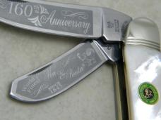 Hen and Rooster Germany 2005 Pearl 213-MOP 160th Anniversary Sowbelly Knife