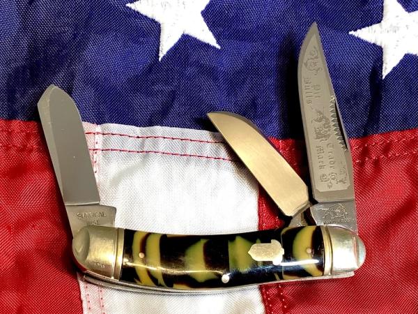 1993 Bulldog Brand Stockman Knife w/ Great Coon Stripe Handles -NOS and nice! 1993 Bulldog Brand Stockman Knife w/ Great Coon Stripe Handles -NOS and nice!