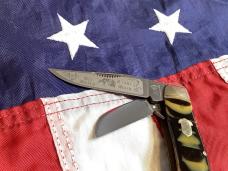 1993 Bulldog Brand Stockman Knife w/ Great Coon Stripe Handles -NOS and nice!