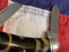 1993 Bulldog Brand Stockman Knife w/ Great Coon Stripe Handles -NOS and nice!