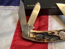 1998 Winchester 5 Blade Stockman (Mdl#5549) w/ Sweet Stag Handles -NOS in Orig Box