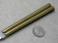 Vintage WW2 Era Made in Philippines Brass Balisong Butterfly Knife