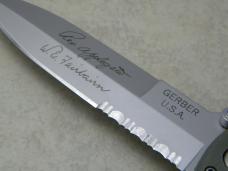 Gerber USA Applegate Fairbairn OD Green Combat Folder Large Liner Lock Knife