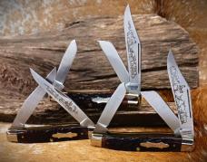 Schrade Cutlery Classics Tradesman 5 Knives & Wall Hanging Case Year 1981 - Serial# G1263 of G1,400