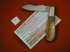 Tuna Valley Cutlery Bethlehem Holy Land Olivewood Barlow Knife Super Rare 1 of 60 COA USA Made