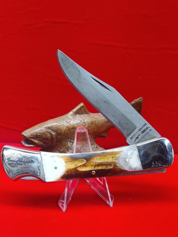 PARKER EDWARDS A.B.C.A. 1985 DAMASCUS LOCK BACK 