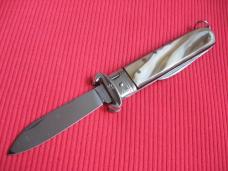 VINTAGE ROSA V. MANIAGO INOX STAMPED ITALIAN MANUAL SHELL PULLER KNIFE