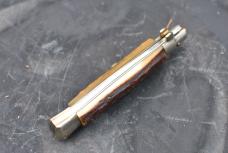 Button Open/Close 4" Closed Switch Italian Nickel Hardware Brass Pins & Liners INOX Patent On Tang