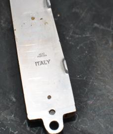 Cork Handled Fishing Knife Never Used 5" 1 1/2" Wide Closed With Blade Open 3 3/4" Blade Mirror Poli