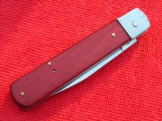 New 7-3/4" Boker/Hubertus style Leverlock automatic switchblade wood handles 