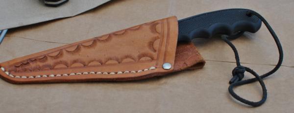 Imperial Tuf Stag Fighter 11" Rubber Handle Cli[p Point Blade Mirror Polished Very Light Honing
