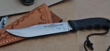 Imperial Tuf Stag Fighter 11" Rubber Handle Cli[p Point Blade Mirror Polished Very Light Honing