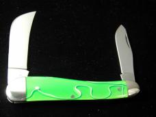 Titusville Cutlery Smooth Portal Fluid Acrylic Rooster Comb Farmer Knife 1 of 70 COA USA Made 2024