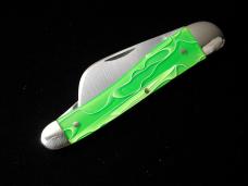 Titusville Cutlery Smooth Portal Fluid Acrylic Rooster Comb Farmer Knife 1 of 70 COA USA Made 2024