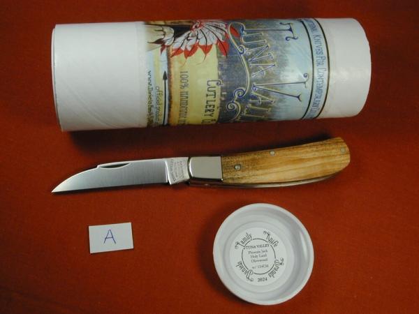 Tuna Valley Cutlery Bethlehem Holy Land Olivewood Phoenix Jack Knife Super Rare 1 of 35 COA USA Made Tuna Valley Cutlery Bethlehem Holy Land Olivewood Phoenix Jack Knife Super Rare 1 of 35 COA USA Made