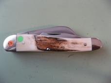   DANIELS FAMILY KNIFE BRANDS-TITUSVILLE CUTLERY-ROOSTER COMB MAMMOTH BARK IVORY $450 EACH SHIPPED 