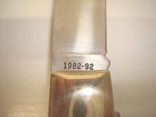 Remington 1992 R1123-A USA Bullet Trapper Tenth Anniversary Knife New in Tin