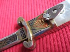 RARE Vintage Toledo Spain Gravity Shell Puller OTF Knife