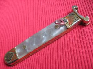 RARE Vintage Toledo Spain Gravity Shell Puller OTF Knife