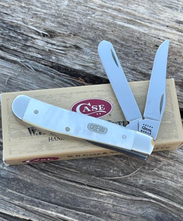CASE XX ** 2000 MILLENNIUM MOTHER OF PEARL MINI TRAPPER