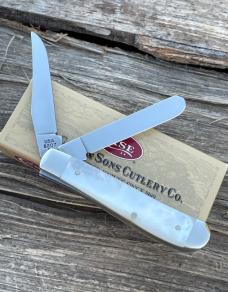 CASE XX ** 2000 MILLENNIUM MOTHER OF PEARL MINI TRAPPER