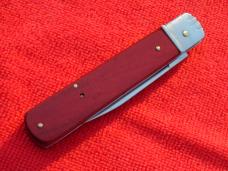 New 7-3/4" Boker/Hubertus style Leverlock automatic switchblade wood handles II