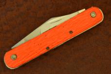 VINTAGE SCHRADE WALDEN 1950-1972 ORANGE PARATROOPERS SWITCH BLADE KNIFE (20022)