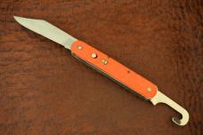 VINTAGE SCHRADE WALDEN 1950-1972 ORANGE PARATROOPERS SWITCH BLADE KNIFE (20022)