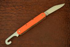 VINTAGE SCHRADE WALDEN 1950-1972 ORANGE PARATROOPERS SWITCH BLADE KNIFE (20022)