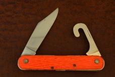 VINTAGE SCHRADE WALDEN 1950-1972 ORANGE PARATROOPERS SWITCH BLADE KNIFE (20022)