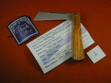 Titusville Cutlery 2024 Holy Land Olivewood Big Easy Shadow Cotton Knife Rare 1 of 30 COA USA Made