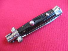 Vintage Italian Small Transitional VIRGINIA 16 cm. Stiletto Horn Switchblade 