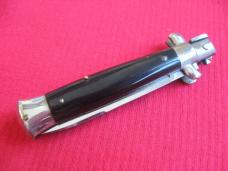 Vintage Italian Small Transitional VIRGINIA 16 cm. Stiletto Horn Switchblade 