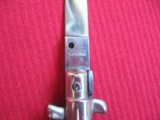 Vintage Italian Small Transitional VIRGINIA 16 cm. Stiletto Horn Switchblade 