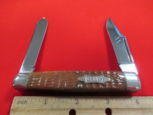 Case Classic 1990 Brown Bone Moose Pattern # 62075SP Case Classic 1990 Brown Bone Moose Pattern # 62075SP