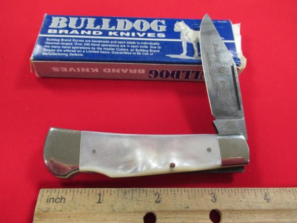 Bulldog 1997 Damascus Pearl Lock Back 1 of 60 made
