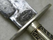 VTG Thomas Bland Etched California Vol Bowie Knife c.1795-1836