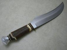 Carl Schlieper Solingen Germany German Eye Stag Jim Bowie Original Buffalo Skinner Sheath Knife