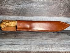 Custom Fish Filet Knife in AEB-L Stainless Steel with Amboyna Wood Handles