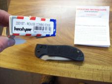 Vintage Kershaw Automatic Rare Discontinued R.J. Martin 2001 ST Rouge Combo Edge UNUSED NIB