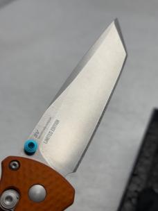 Benchmade 537-2301 Bailout 2023 Shot Show Special Limited Edition Orange/ Blue Made In USA
