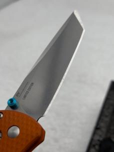 Benchmade 537-2301 Bailout 2023 Shot Show Special Limited Edition Orange/ Blue Made In USA