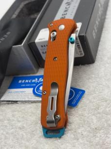 Benchmade 537-2301 Bailout 2023 Shot Show Special Limited Edition Orange/ Blue Made In USA