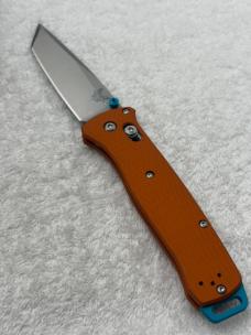 Benchmade 537-2301 Bailout 2023 Shot Show Special Limited Edition Orange/ Blue Made In USA