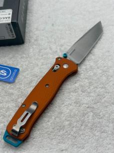 Benchmade 537-2301 Bailout 2023 Shot Show Special Limited Edition Orange/ Blue Made In USA