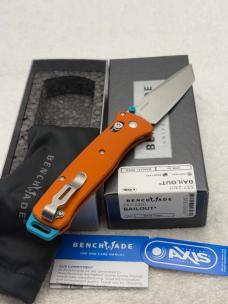 Benchmade 537-2301 Bailout 2023 Shot Show Special Limited Edition Orange/ Blue Made In USA