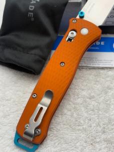 Benchmade 537-2301 Bailout 2023 Shot Show Special Limited Edition Orange/ Blue Made In USA