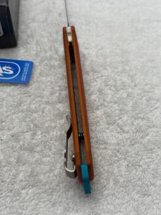 Benchmade 537-2301 Bailout 2023 Shot Show Special Limited Edition Orange/ Blue Made In USA