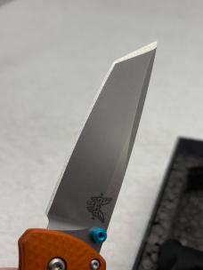 Benchmade 537-2301 Bailout 2023 Shot Show Special Limited Edition Orange/ Blue Made In USA