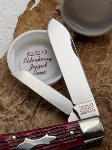 Great Eastern Cutlery Tidioute #92219 Eureka Jack  2 Blade Elderberry Jigged Bone 